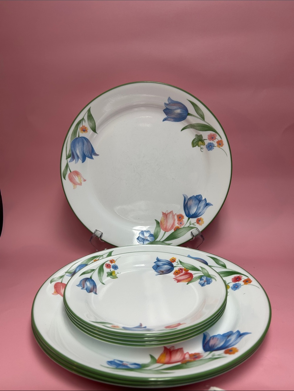 Vintage Corelle Fresh Cut Dinnerware 8 Pcs